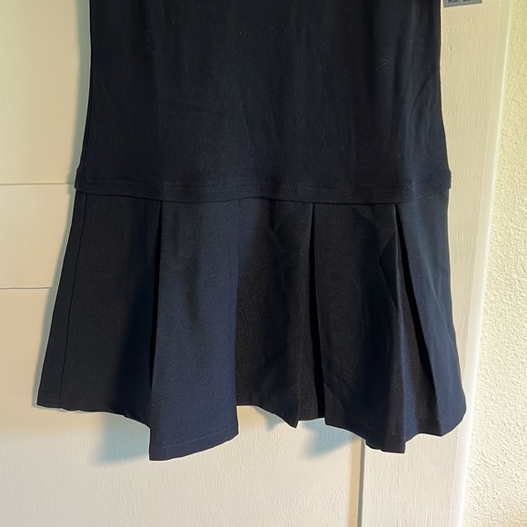 Classy Uniform Dress - Navy with Built-In Blouse - Picture 5 of 6